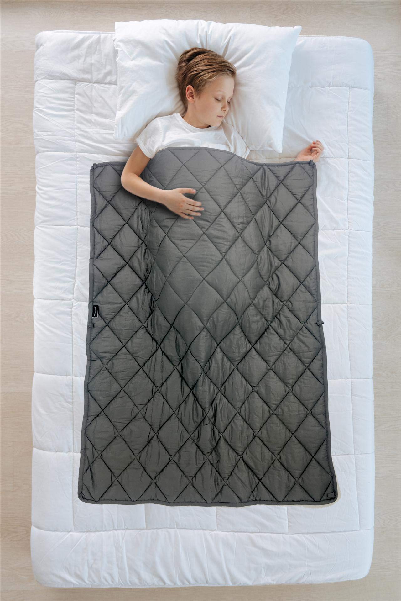 Hypnoser Weighted Blanket 2.0 For Kids,Children,Dogs,Heavy Blanket(36'X48' 3 Lbs, Dark Grey,Fit Twin Size Bed)